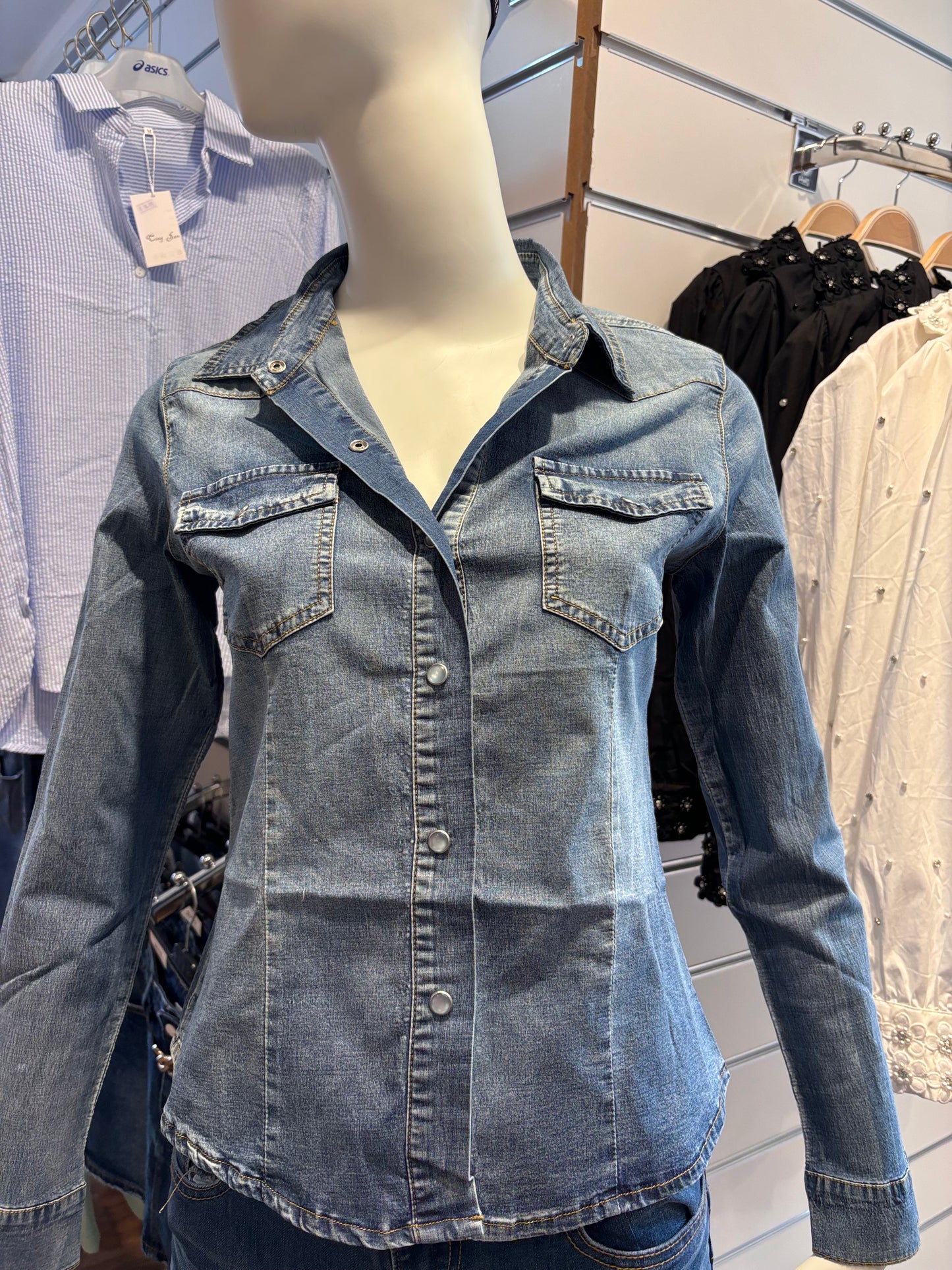 Camisa vaquera otoñal