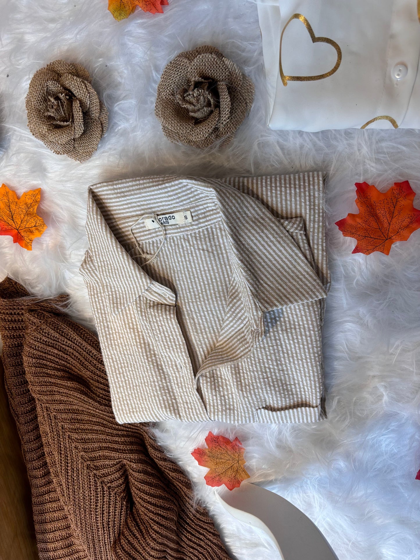 Camisa a rayas de botones