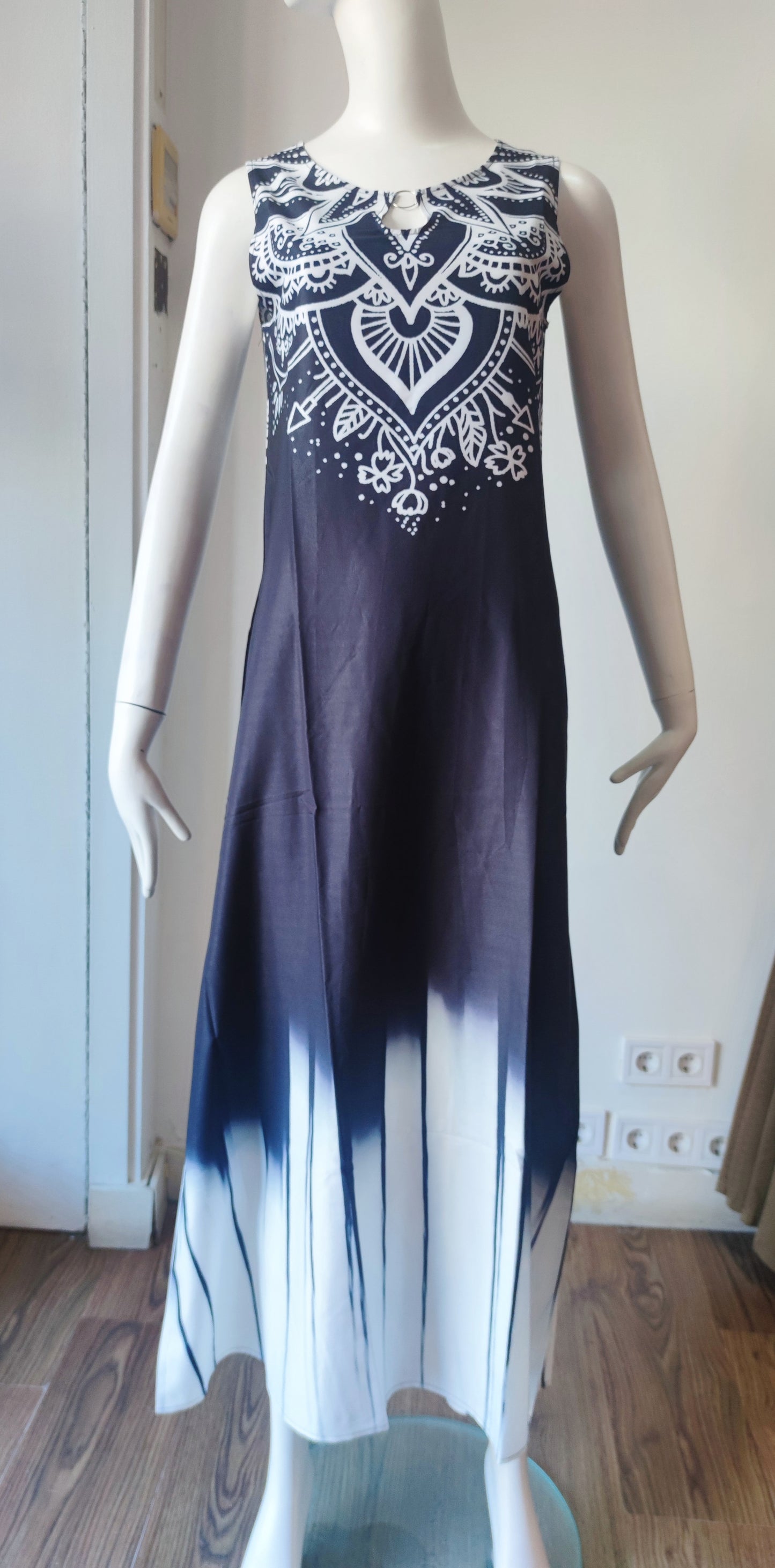 Vestido largo liso