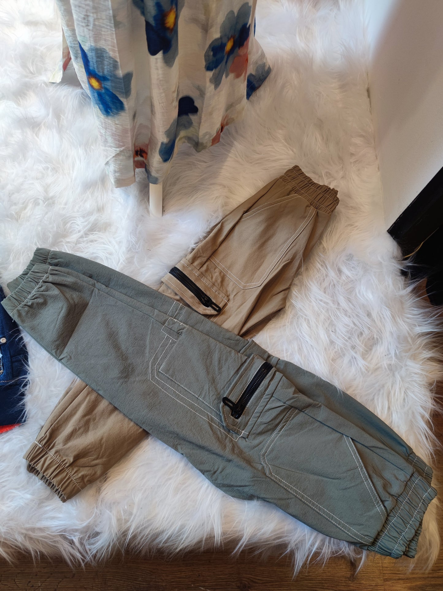 Pantalones térmicos para niños, con cintura elástica