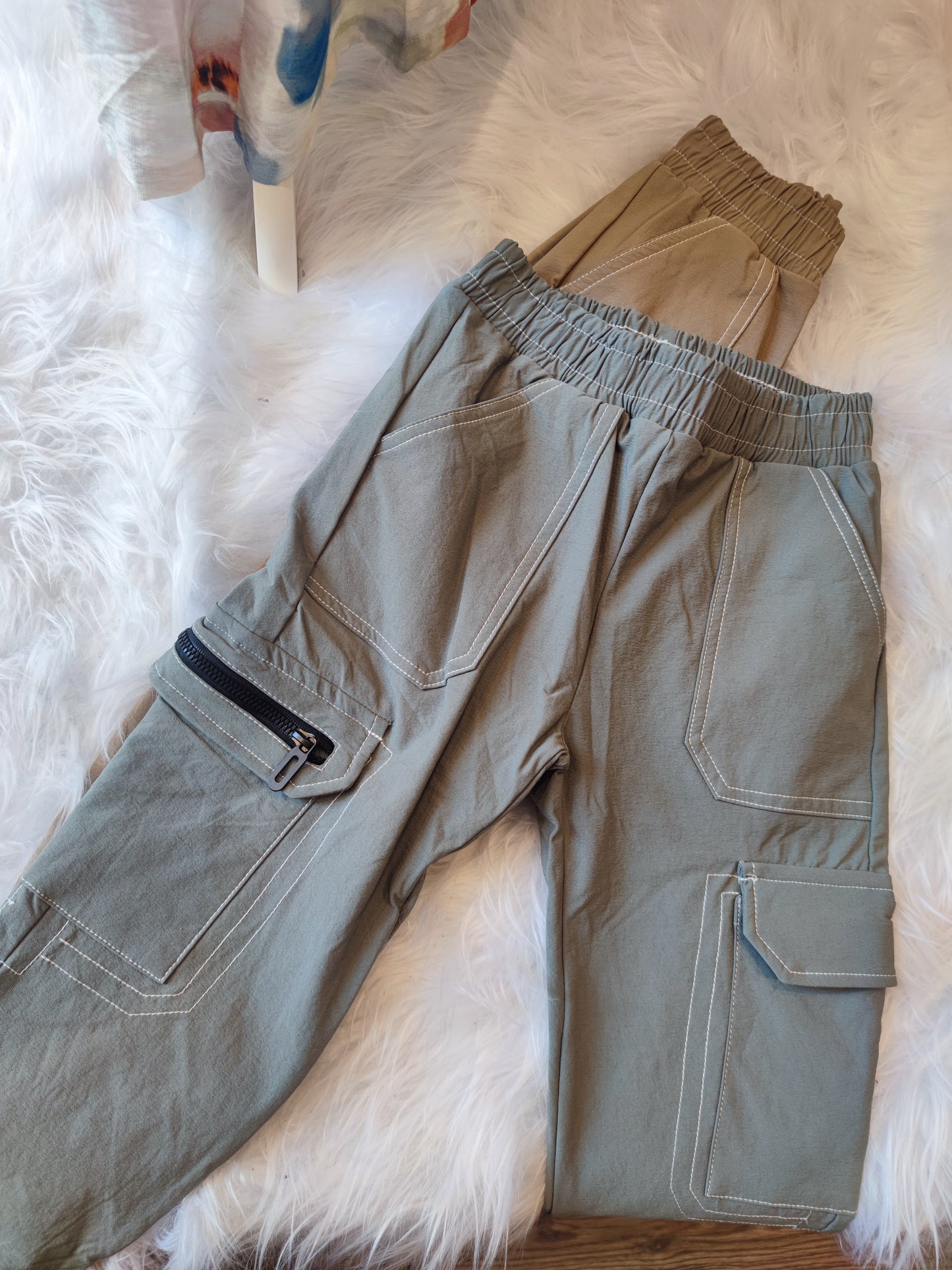 Pantalones térmicos para niños, con cintura elástica