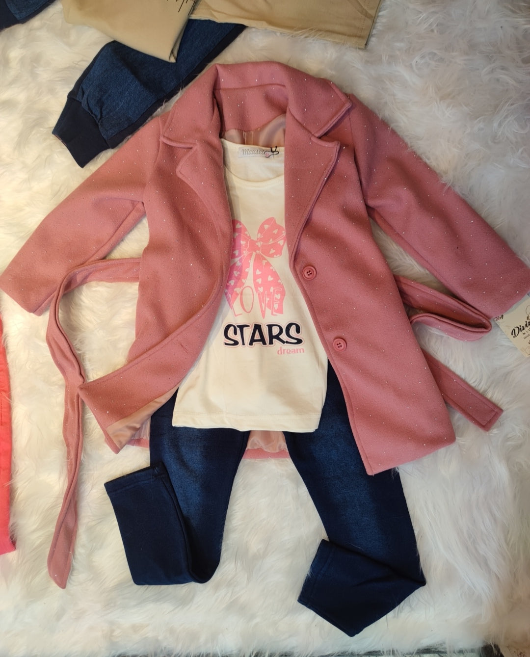 Abrigos para niñas, chaqueta con brillantes, ropa de invierno para niñas