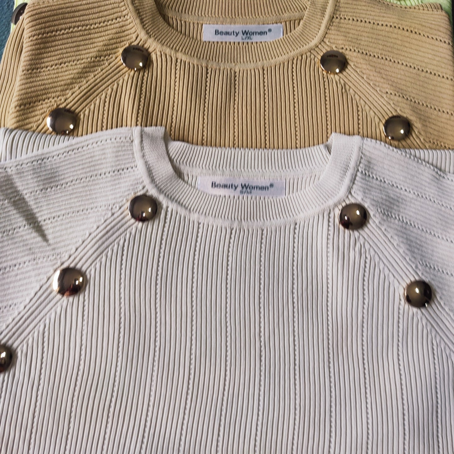 Vestido de punto con diseño de botones, ropa para mujer